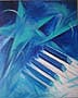 MIDNIGHT BLUIES,  paintings  by  contemporary artist,  DC Langer