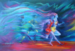She Wins, painting by DC Langer